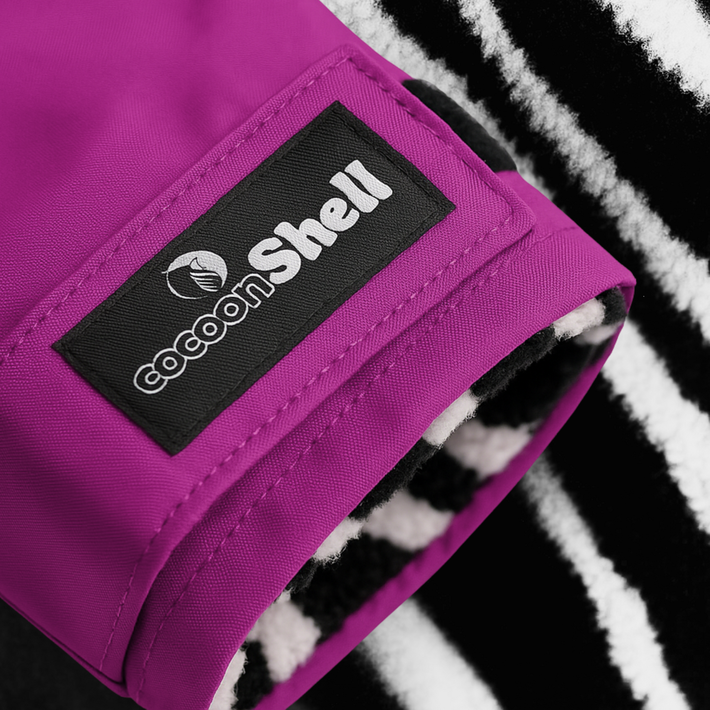 cocoonShell Apex – Purple | Zebra Plush Edition