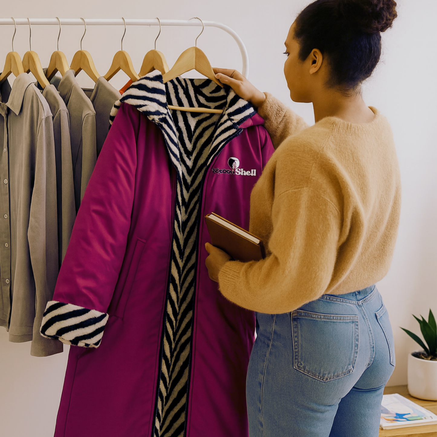 cocoonShell Apex – Purple | Zebra Plush Edition