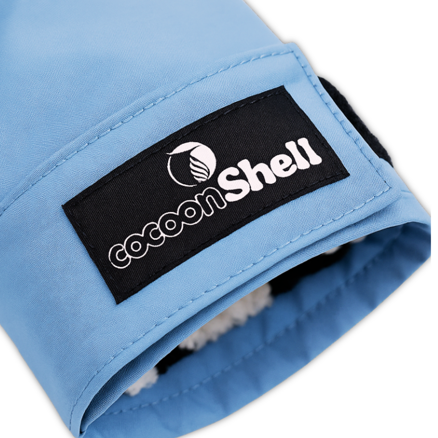 cocoonShell Apex – Light Blue | Zebra Plush Edition